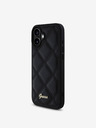 Guess Guess PU кожен ватиран заден капак за iPhone 16 Plus Black