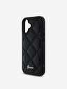 Guess Guess PU кожен ватиран заден капак за iPhone 16 Plus Black