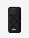 Guess Guess PU кожен ватиран заден капак за iPhone 16 Pro Max Black