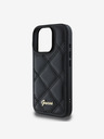Guess Guess PU кожен ватиран заден капак за iPhone 16 Pro Max Black