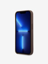 Guess PU 4G Metal Logo Zadní Kryt pro iPhone 14 Pro Brown Калъф за телефон