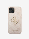 Guess Guess PU 4G Metal Logo Back Cover за iPhone 14 Pink