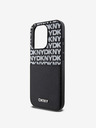 DKNY PU кожа с повтарящ се модел на джоб за карта за iPhone 14 Pro Max Black DKNY