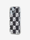 DKNY PC/TPU кариран заден капак за iPhone 15 черен DKNY