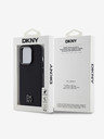 DKNY Заден капак PU кожа с лого на стека за iPhone 14 Pro Max Black DKNY