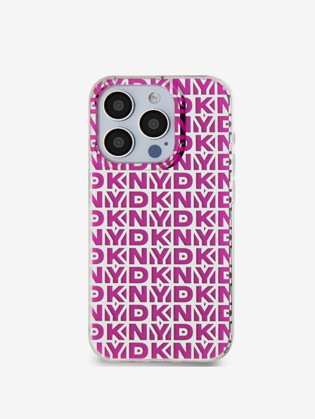 DKNY PC/TPU заден капак с повтаряща се шарка за iPhone 15 Pro Max Pink DKNY