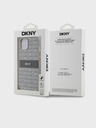 DKNY PU Leather Repeat Pattern Tonal Stripe Back Cover за iPhone 14 Beige DKNY