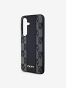 DKNY PU кожа с кариран модел Magsafe заден капак за Samsung Galaxy S24 Black DKNY
