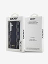 DKNY PU кожа с кариран модел Magsafe заден капак за Samsung Galaxy S24 Black DKNY