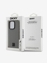 DKNY PU Кожен заден капак с лого Magsafe за iPhone 15 Pro Max Grey DKNY