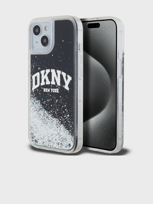 DKNY Заден капак с лого арка за iPhone 11 Black DKNY Течен блясък