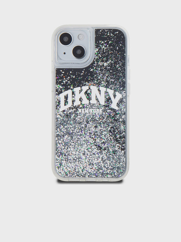 DKNY Заден капак с лого арка за iPhone 11 Black DKNY Течен блясък