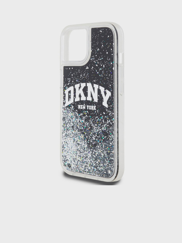 DKNY Заден капак с лого арка за iPhone 11 Black DKNY Течен блясък