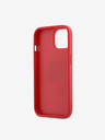 DKNY Заден капак от полиуретанова кожа с лого на стека за iPhone 14 Red DKNY
