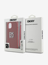 DKNY Заден капак от полиуретанова кожа с лого на стека за iPhone 14 Red DKNY