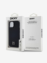 DKNY PU Leather Stack Logo Magsafe Back Cover за iPhone 15 Black DKNY