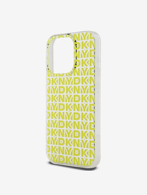 DKNY PC/TPU заден капак с повтаряща се шарка за iPhone 15 Pro Max Yellow DKNY