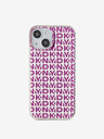 DKNY PC/TPU заден капак с повтаряща се шарка за iPhone 15 Pink DKNY