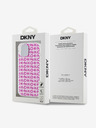 DKNY PC/TPU заден капак с повтаряща се шарка за iPhone 15 Pink DKNY