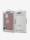 DKNY PU Leather Stack Logo Wrist Strap Back Cover за iPhone 15 Pro Red DKNY