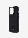 DKNY PU Leather Stack Logo Magsafe Back Cover за iPhone 15 Pro Max Black DKNY