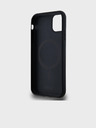 DKNY Заден капак от PU кожа с повтарящ се модел и лого Magsafe за iPhone 11 Black DKNY