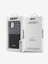 DKNY PU Leather Repeat Pattern Card Pocket Back Cover за iPhone 15 Black DKNY