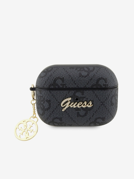 Guess Guess 4G Script PC/PU Charm калъф за AirPods Pro 2 Black