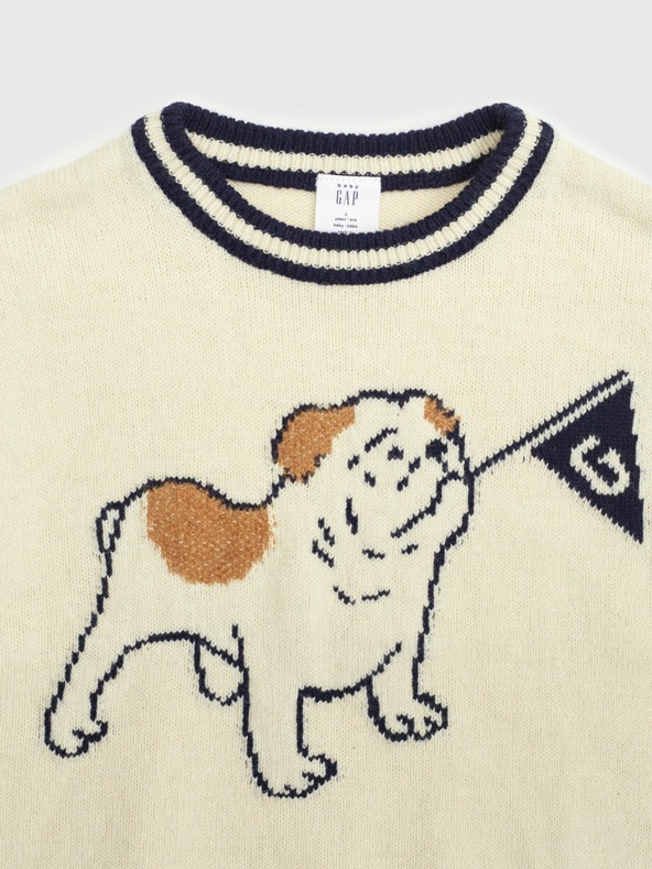 GAP Бебешки плетен пуловер GAP