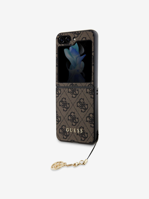 Guess Guess Заден капак 4G Charm за Samsung Galaxy Z Flip 5 Brown