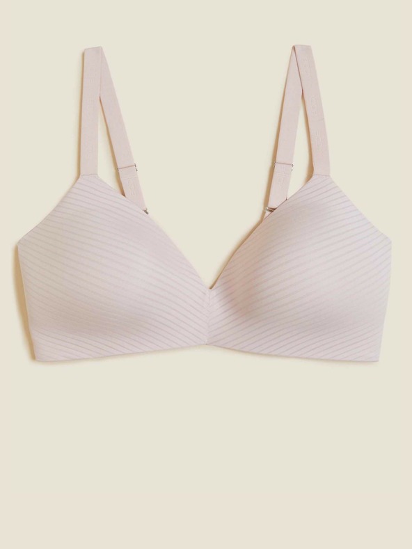 Marks & Spencer Гладък сутиен с подплънки и пълни чашки, размер 4,5 унж. A-E Marks & Spencer розов