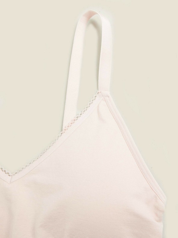 Marks & Spencer Комплект от три дамски безшевни сутиена в сиво, светлорозово и тъмносиньо Marks & Spencer