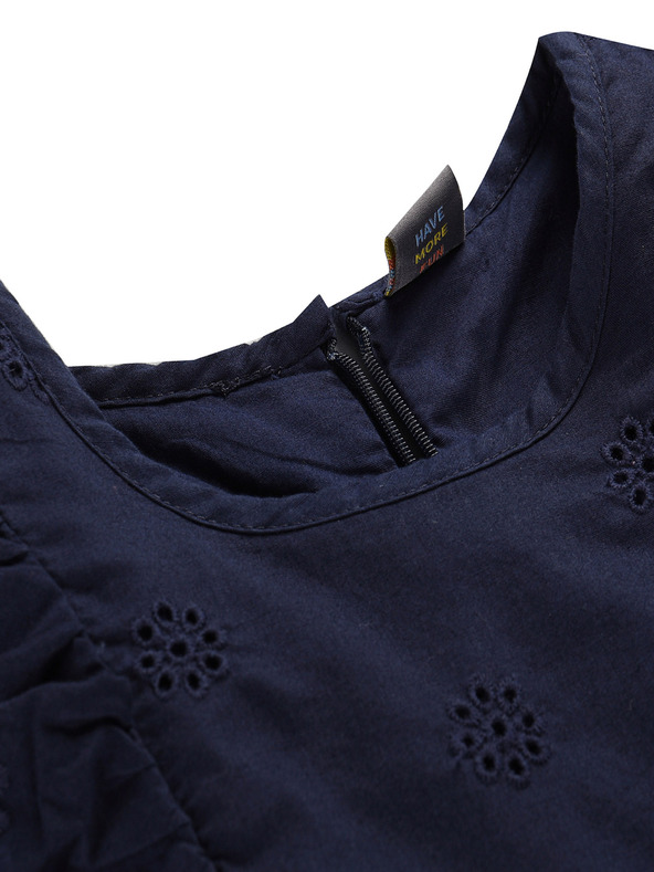 NAX Тъмно синя рокля за момичета NAX Dirvo