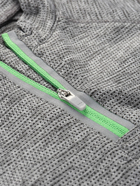 ALPINE PRO Детска бързосъхнеща тениска за колоездене ALPINE PRO LATTERO сива