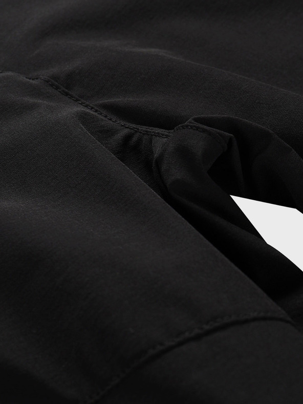 ALPINE PRO Черни дамски софтшел панталони с DWR обработка Alpine Pro Akana