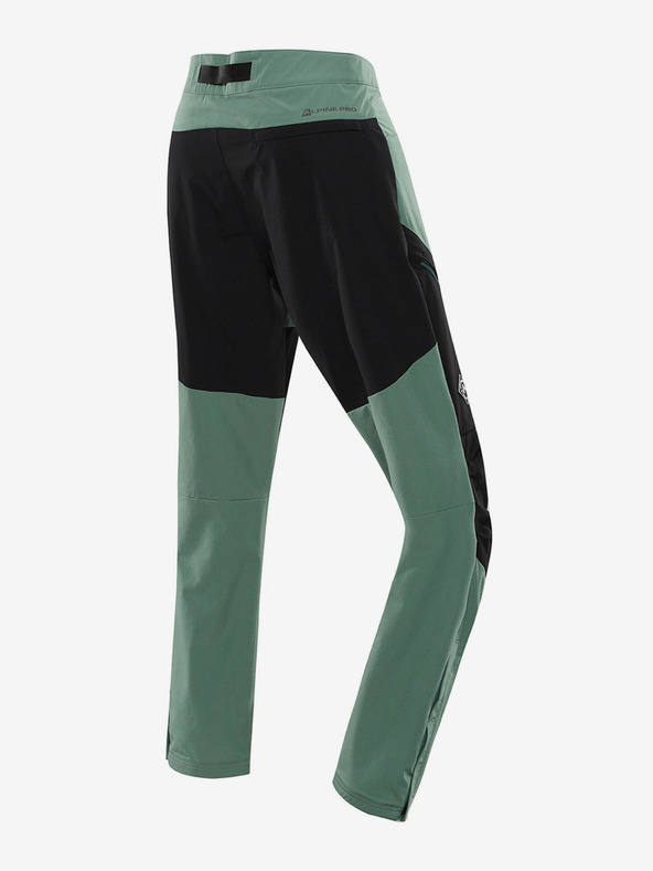 ALPINE PRO Зелени мъжки софтшел панталони Alpine Pro Akan