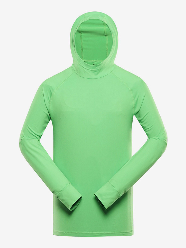 ALPINE PRO Зелен мъжки бързосъхнещ суитшърт Alpine Pro Izar