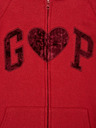 GAP Суитшърт с цип и лого на Gap