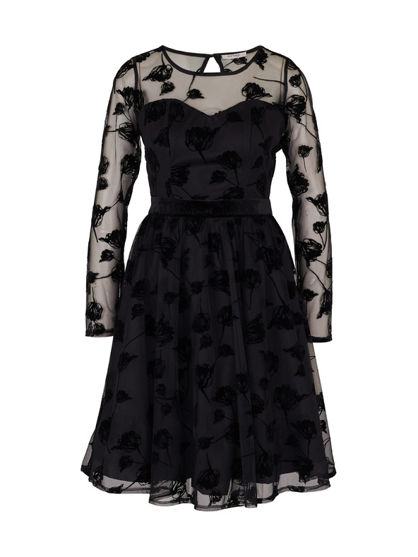 Orsay Черна дамска рокля с дължина до коляното ORSAY