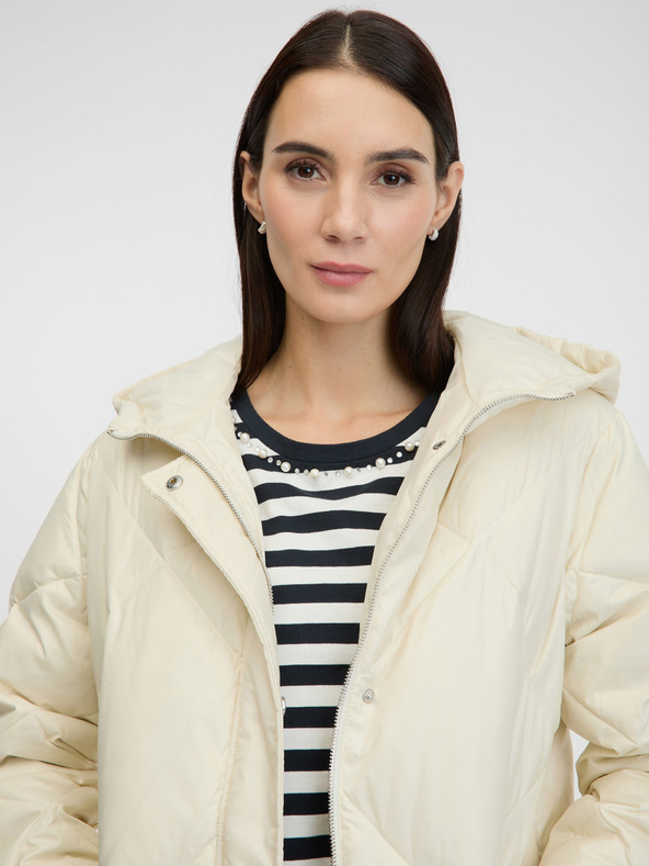 Orsay Кремаво дамско ватирано пухено палто ORSAY