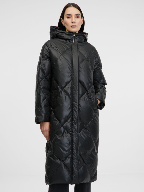 Orsay Черно дамско ватирано пухено палто ORSAY