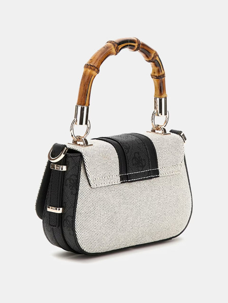 Guess Черно-кремава малка дамска чанта Guess