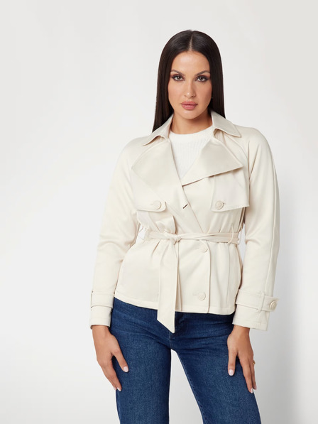 Guess Кремаво дамско късо палто Guess