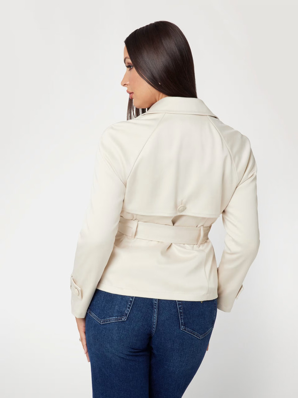 Guess Кремаво дамско късо палто Guess