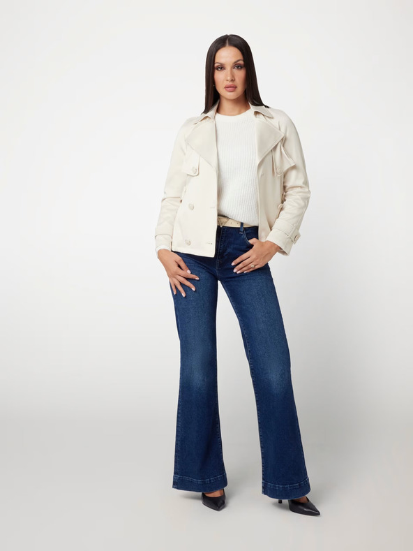 Guess Кремаво дамско късо палто Guess