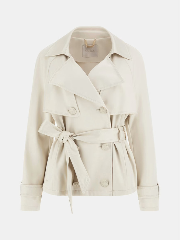 Guess Кремаво дамско късо палто Guess