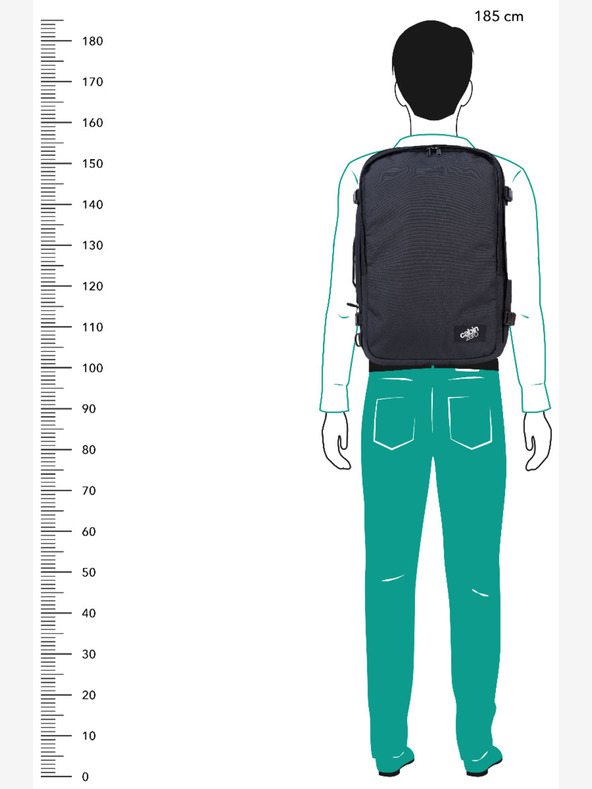 CabinZero Черна унисекс раница CabinZero Classic Pro (42 L)