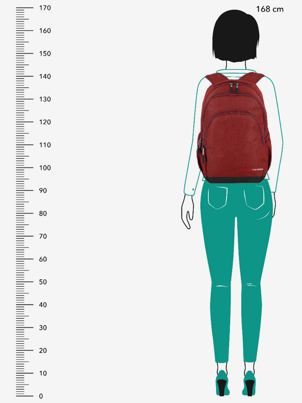 Travelite Червена раница Travelite Kick Off L