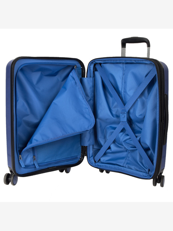 Heys Пътнически куфар Heys Metallix S Cobalt - син