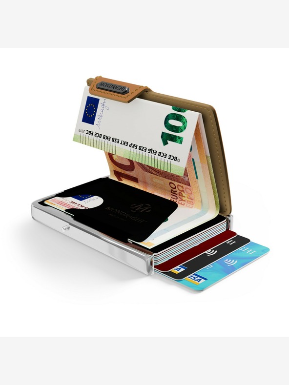 Mondraghi Кафяв кожен портфейл Mondraghi Elegance